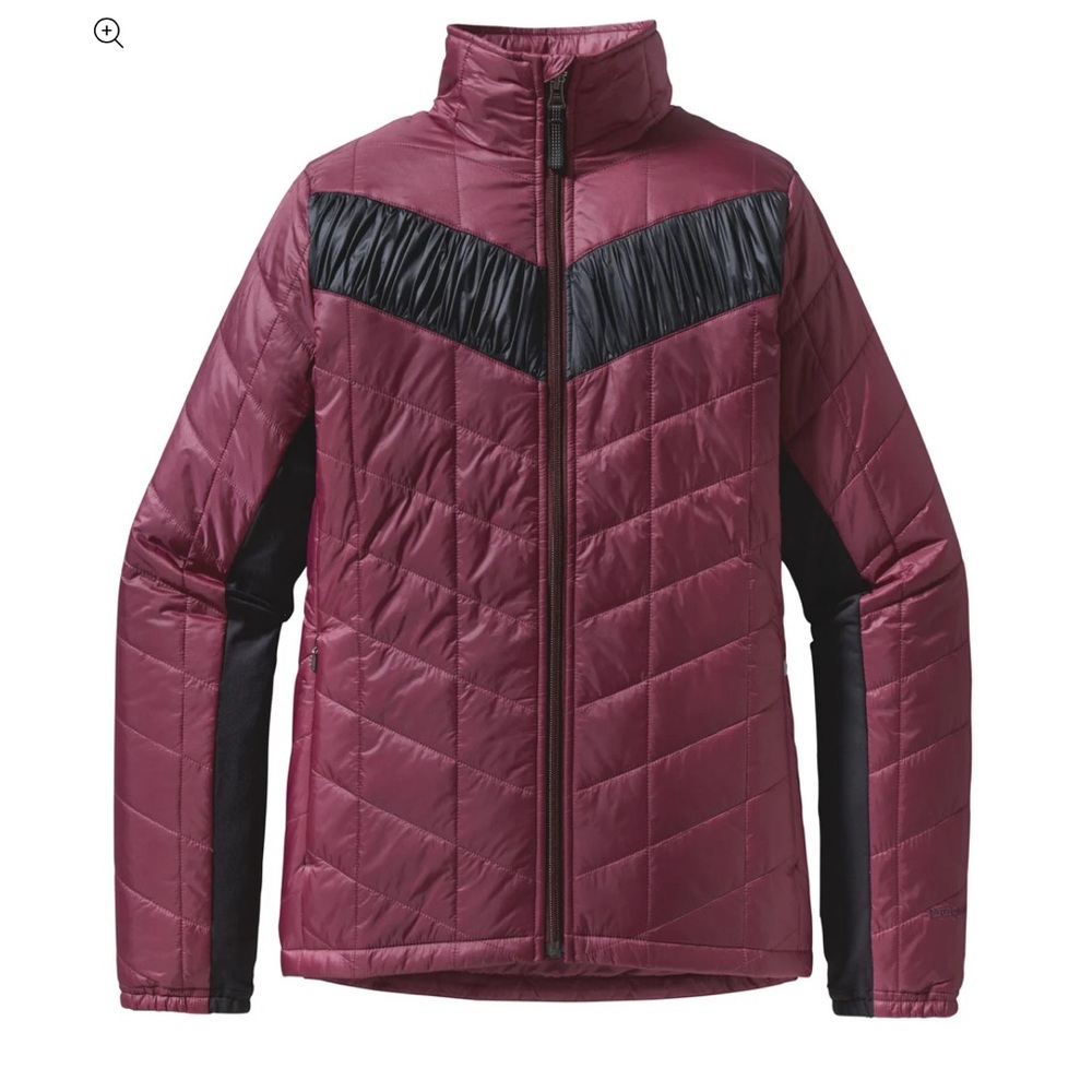 Patagonia® Worn Wear W's City Scamper Jacket in Burgundy & Black